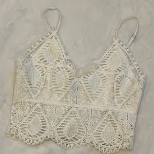 Crochet White Tank!🤍🤍💞